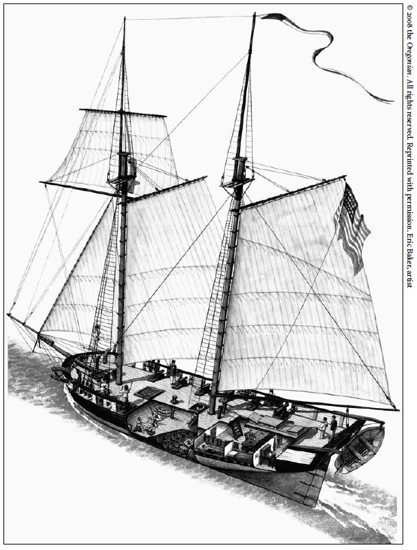An illustration of the USS Shark.